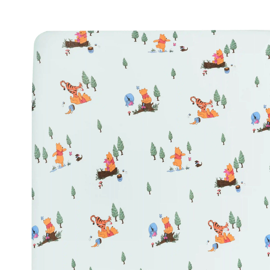 Crib Sheet in Winnie the Pooh Hundred Acre Wood