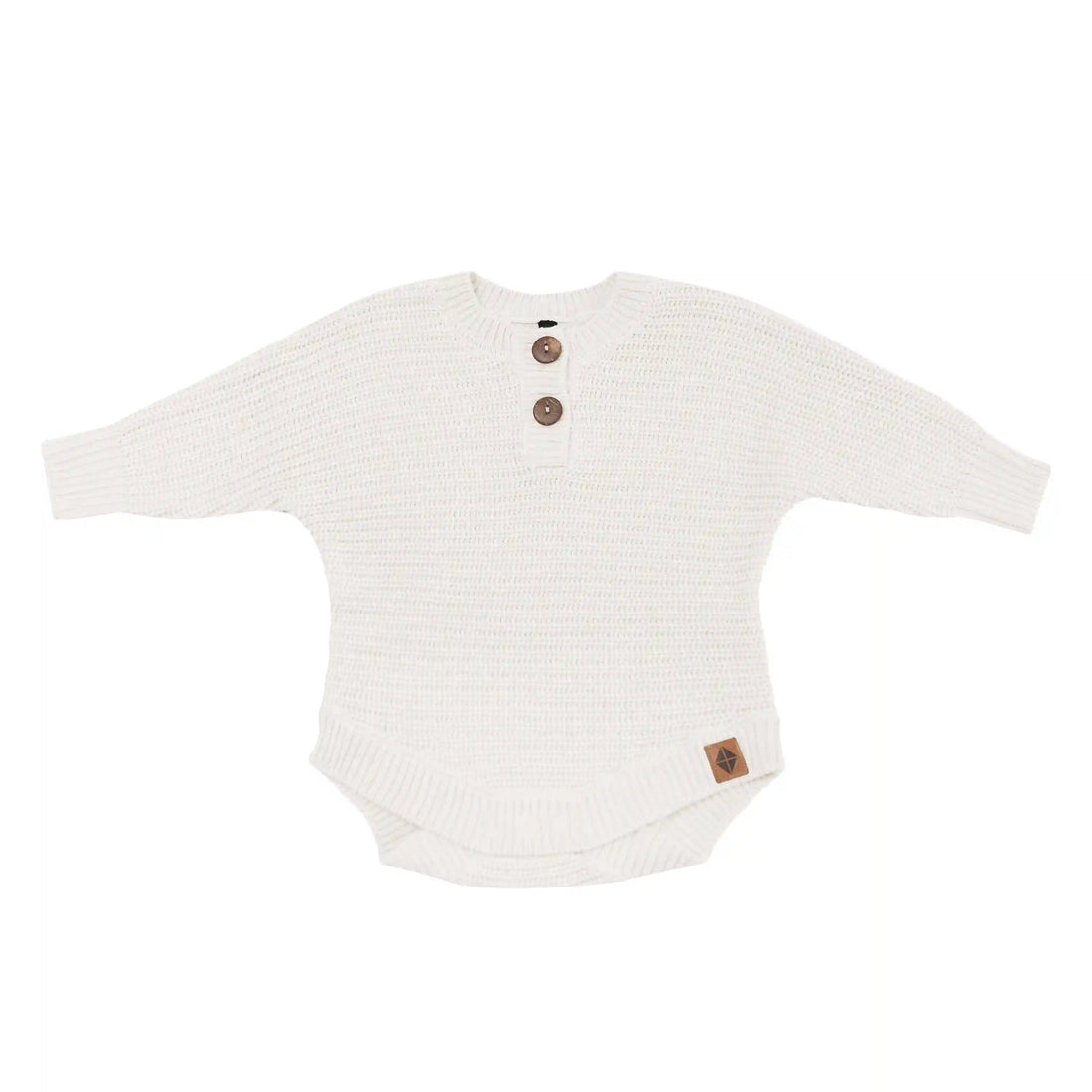 Chunky Knit Romper in Oat