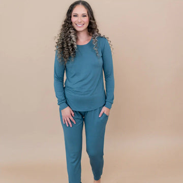 Women's Jogger Pajama Set in Atlantic