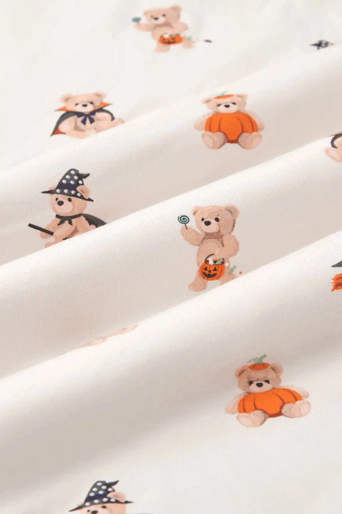 Women's Jogger Pajama Set in Halloween Teddy